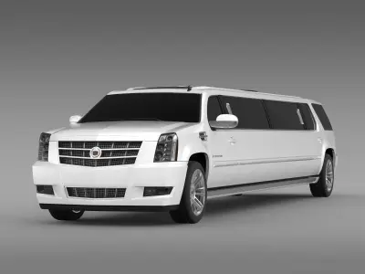 Cadillac Escalade limo 2013 3D model