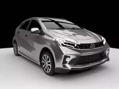 Perodua Myvi 2019 3D model