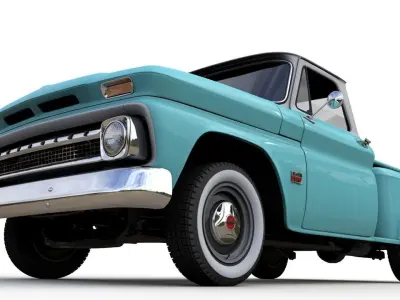 CHEVY C10 V8 PICKUP 1966 3D model