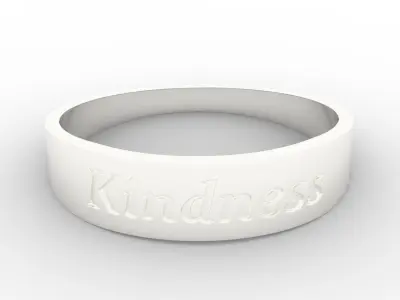 Kindness Ring Female Silver 3D print model