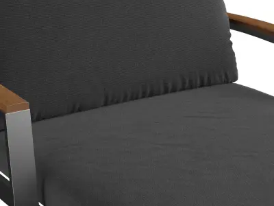 Cassie Reclining Chaise Lounge 3D model