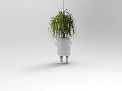 WALKING PLANTER Free 3D model