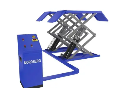 Scissor Automotive Lift 3D model