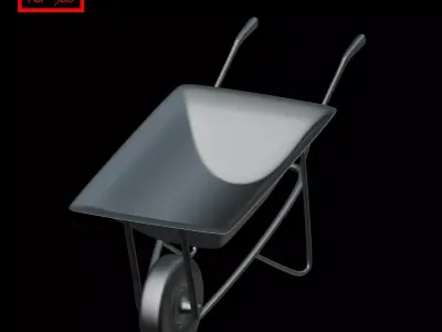 Wheelbarrow 3D print model