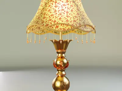 Vintage Decorative Table Lamp 3D model