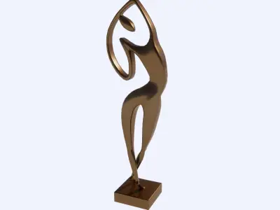 woman decorative sculpture 3D print model