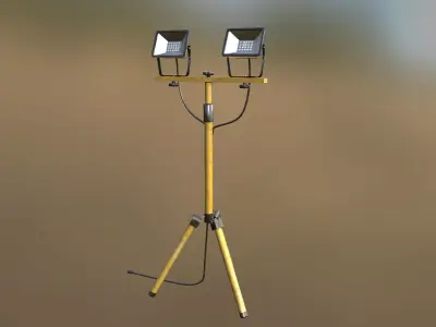 Worn Construction Site Spot Model 3D model