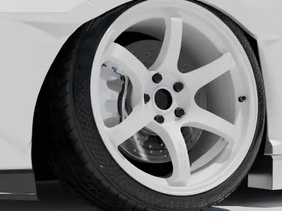 Toyota Camry Slammed 3D Model 3D model