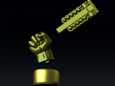 Trophy for drag race 3D model