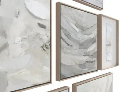 Abstract Painting Frame Set 11 3D model
