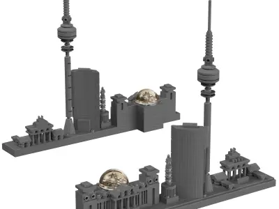 Lego Architecture Skyline - 21027 Berlin 3D model