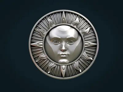 Sun Pendant 3D print model