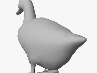 Low Poly Duck Low-poly 3D model