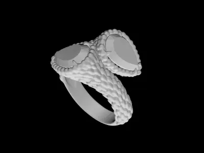 BOUCHERON - TOI ET MOI - SERPENT BOHEME - RING 3D print model