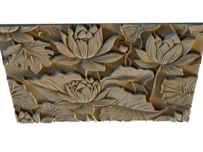 mural decor set wall panel 18 3D model