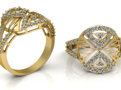 WEDDING PRINCESS RING 3ED PRINTABLE MODEL  3D print model