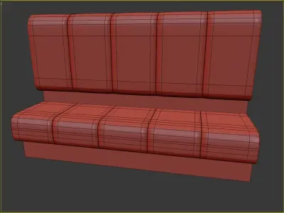  Sofa bench 3D print model