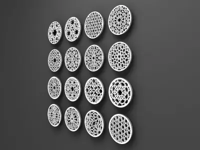 Arabic Pattern Decorative 3D model