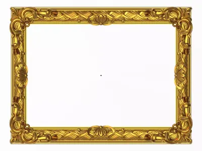 Carved Picture Frame 3D model