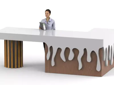 Reception desk 3D model