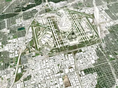Chicago OHare International Airport ORD 3D model
