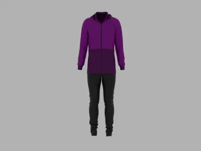 Sport Suit Low-poly 3D model 40