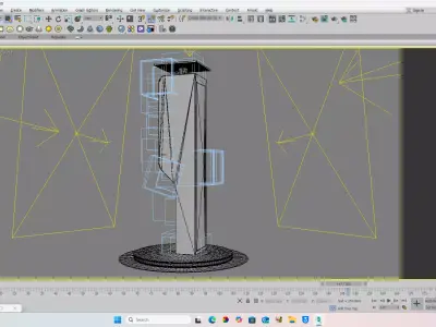 PARKING TERMINAL Low-poly 3D model