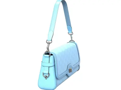 Gucci Luce Bag Blue Low-poly 3D model