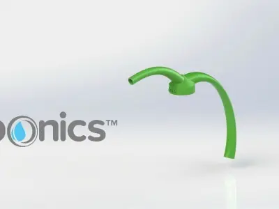 Spout V1 - Bottle Cap - 3Dponics Gardening Tools Free 3D print model