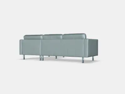 LANDSKRONA 3-seat sofa 8 Low-poly 3D model