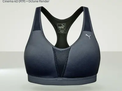 Puma -Get Fast- Sport Bra Low-poly 3D model