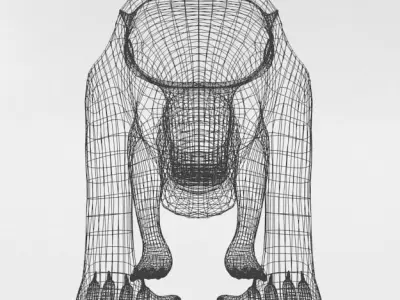 Anteater Low-poly 3D model