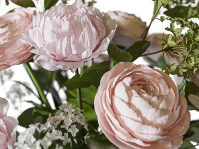 Flower Set 100 3D model