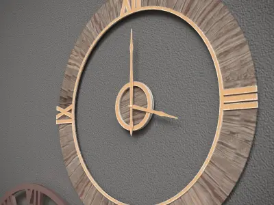Wall clocks 3D model