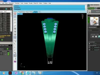 Luxury Men Diamond Ring 130 3D print model