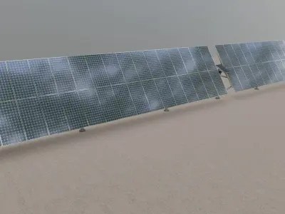 Solar Tracking Systems Type-2 3D model