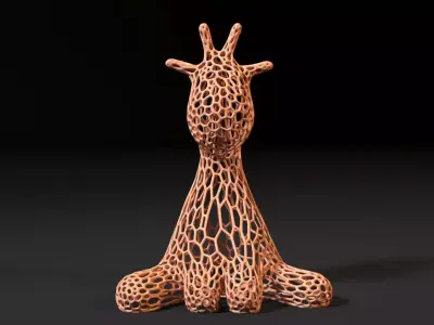 Giraffe figurine 3D print model