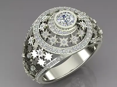 Band Ring 3D print model