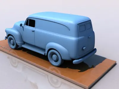 GMC PANEL TRUCK 1952 3D print model