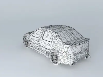 Dacia tuning Free 3D model