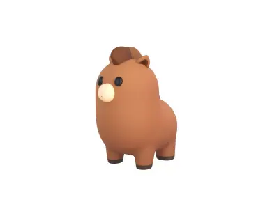 Horse Character 3D model purchase