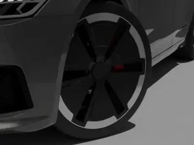 Suv concept wheel  Low-poly 3D model