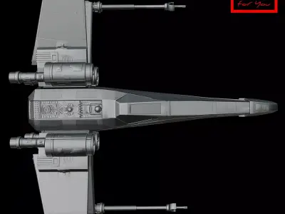 Star Wars - T-65 X-wing starfighter 3D model
