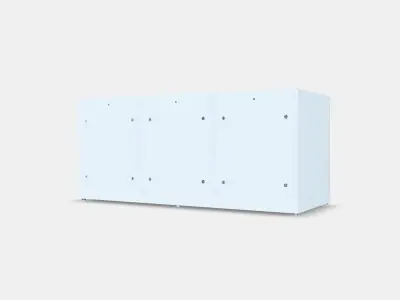 NORDLI Chest of 3 drawers 1 Low-poly 3D model