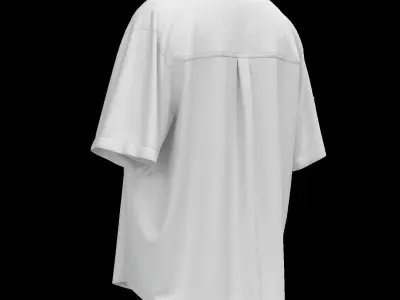 Male oversized shirt 3D model