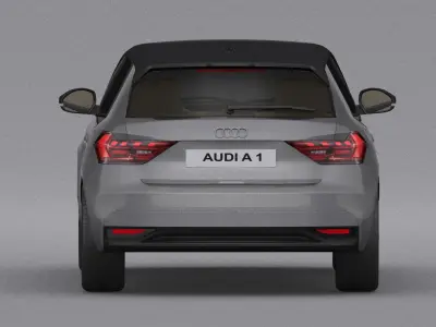 Audi A1 Sportback 2018 Low-poly 3D model
