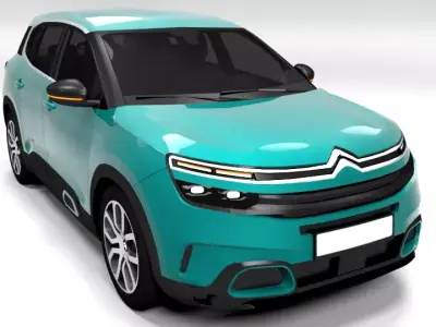 CITROEN C5 AIRCROSS 2020  Low-poly 3D model