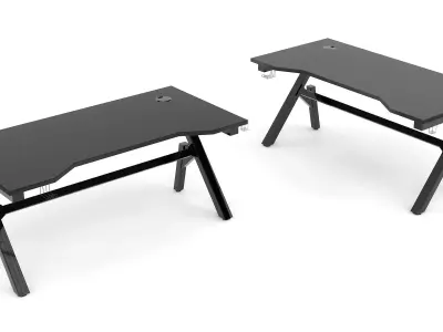 Gaming Computer Table Low-poly 3D model
