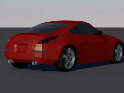 Nissan 350Z Low-Poly Free 3D model