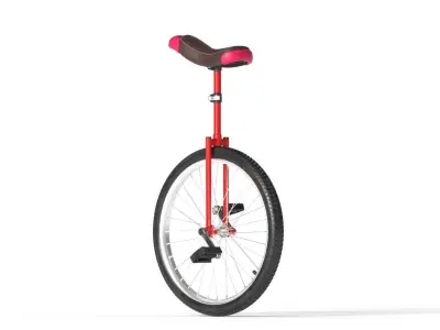 Unibicycle  Low-poly 3D model